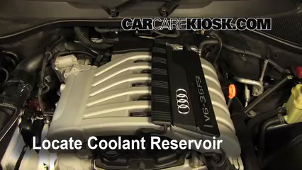 Coolant level audi